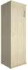 Офисный шкаф узкий средний закрытый, Л/Пр.