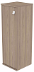 Офисный шкаф узкий средний закрытый