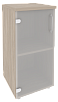 Офисный шкаф низкий узкий лев./прав.(1 низкий фасад стекло)