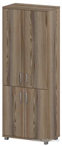 Офисный шкаф широкий высокий закрытый 4 двери (ЛДСП)