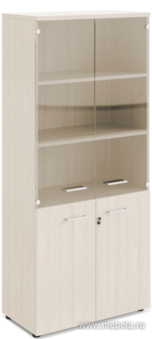 Офисный шкаф для документов со стеклом