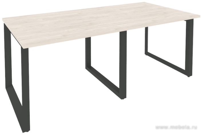 Стол для переговоров на О-образном металлокаркасе