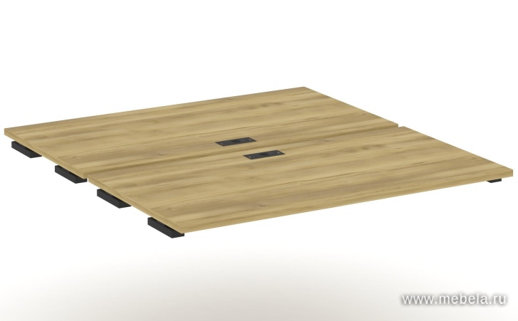 Двойной стол приставка к опорным тумбам/шкафам