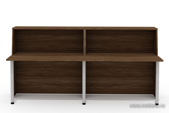 Стойка ресепшн, прямая с опорами