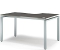 Стол на металлокаркасе письменный эргономичный (левый)
