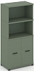 Распашной Офисный шкаф опорный/приставной с надставкой высокой