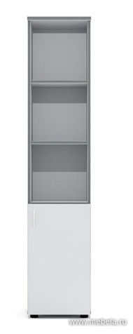 Офисный шкаф комбинированный узкий