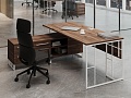 Стол руководителя на металлокаркасе
