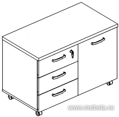 Тумба для оргтехники