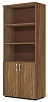 Офисный шкаф комбинированный открытый, высокий