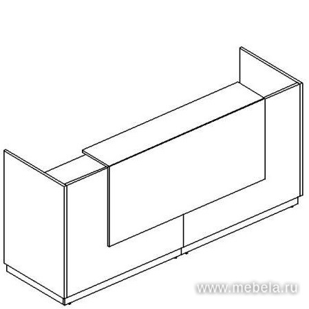 Стойка ресепшн (полка высокая)
