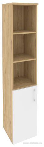 Офисный шкаф высокий узкий лев./прав. (1 низкий фасад ЛДСП)