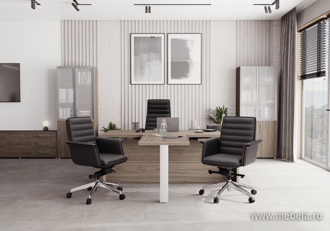 Офисный шкаф узкий полуоткрытый Л/ПР