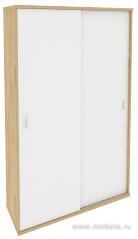 Офисный шкаф-купе комбинированный (полки + гардероб)