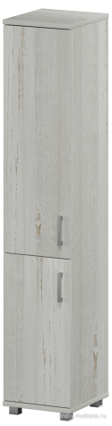 Офисный шкаф узкий высокий закрытый 2 двери (ЛДСП)