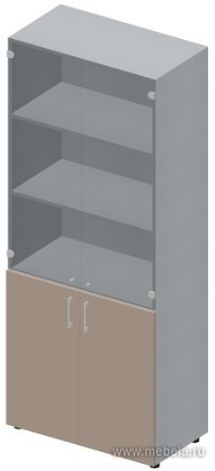 Офисный шкаф для документов (тонированное стекло)