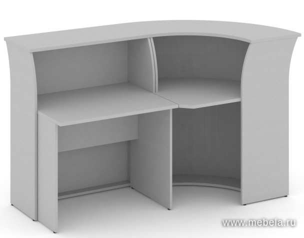 Стойка ресепшн, комплект №2 (радиусный элемент - ролета)