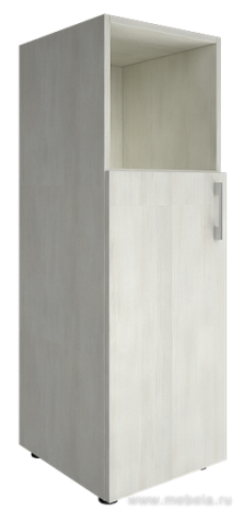 Офисный шкаф узкий средний полузакрытый Л/ПР