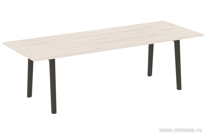 Стол переговорный, опоры - массив дерева