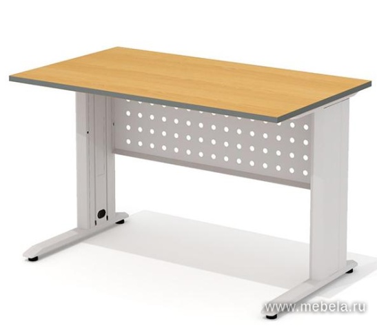 Стол рабочий прямой на металлокаркасе