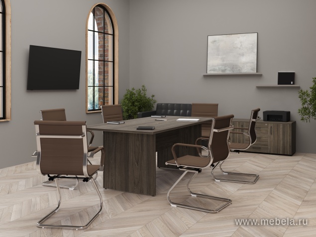 Рабочая станция двухсторонняя на П-образных опорах 40х40