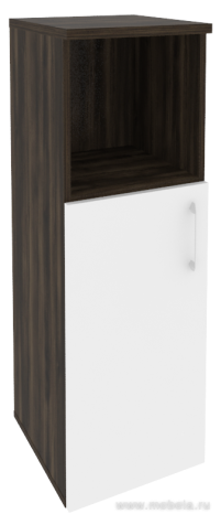 Шкаф средний узкий лев./прав. (1 низкий фасад ЛДСП)
