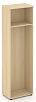 Гардероб узкий неглубокий универсальный, задняя стенка ЛДСП