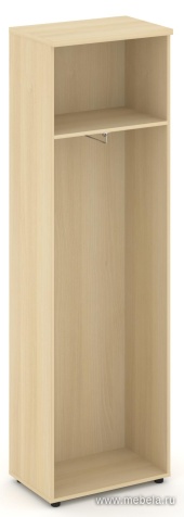 Гардероб узкий неглубокий универсальный, задняя стенка ЛДСП