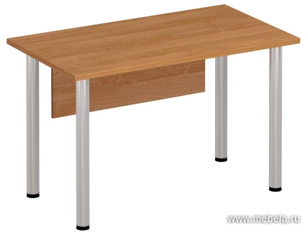 Стол письменный на хромированных опорах с экраном ДСП