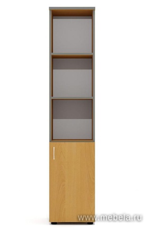 Офисный шкаф комбинированный узкий