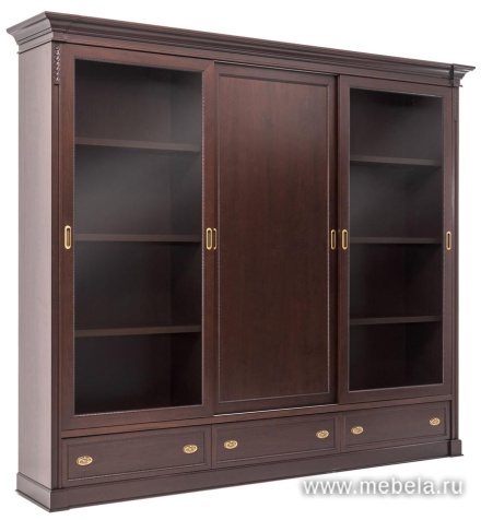 Офисный шкаф-купе L250 комб.двери 