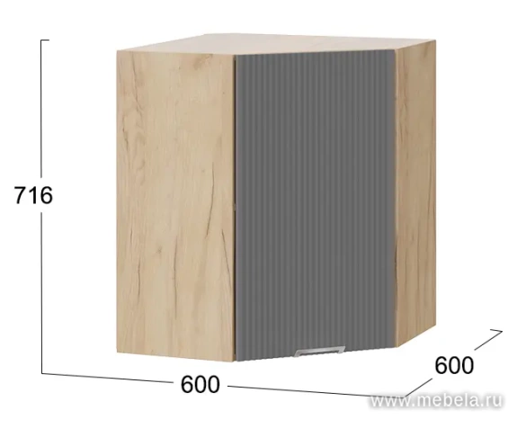 Шкаф навесной угловой