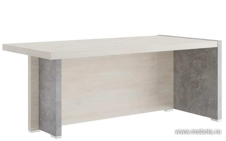 Стол для руководителя письменный с асимметричными опорами (правый)