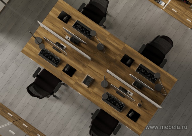 Стол надставка на две опорные тумбы