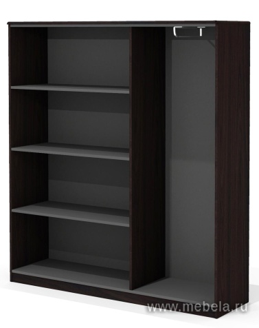 Комбинированный шкаф с гардеробом (задняя стенка ЛДСП 16 мм)
