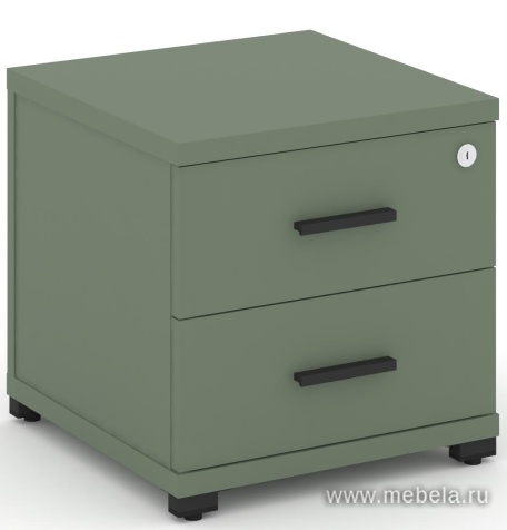 Тумба приставная 2 ящика.