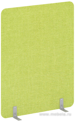 Перегородка напольная на металлических опорах на фетровых подпятниках