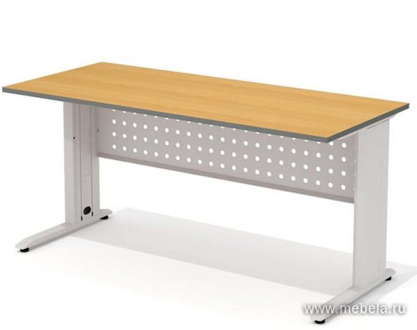 Стол рабочий прямой на металлокаркасе
