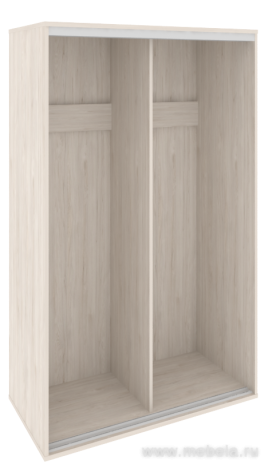 Низкий корпус шкафа-купе + трэк (2-х секционный)