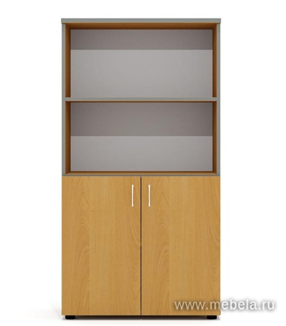 Офисный шкаф комбинированный, средний