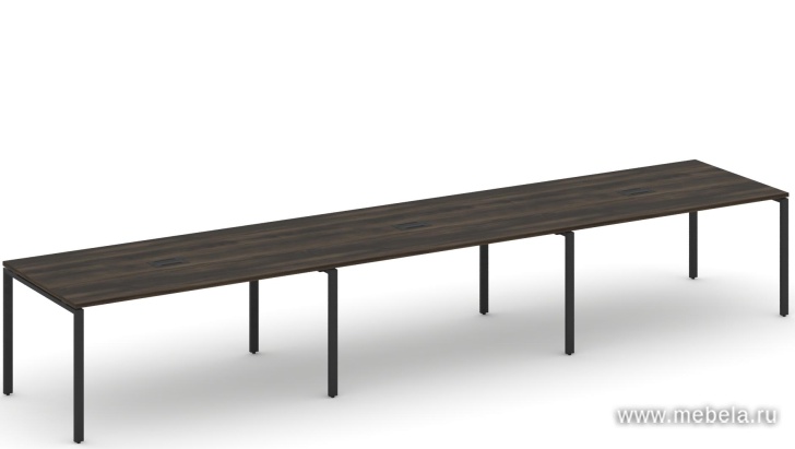 Стол для переговоров на металлокаркасе (3 столешницы)