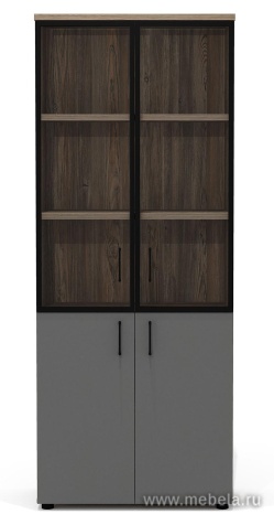 Офисный шкаф для документов со стеклом