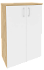 Офисный шкаф средний широкий (2 средних фасада ЛДСП)