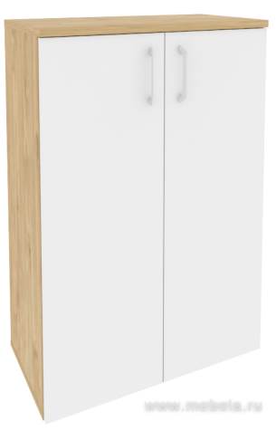 Офисный шкаф средний широкий (2 средних фасада ЛДСП)