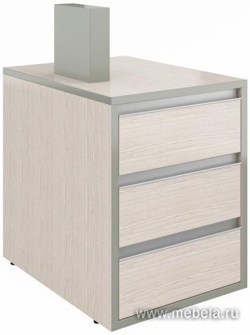 Тумба приставная с центральным замком