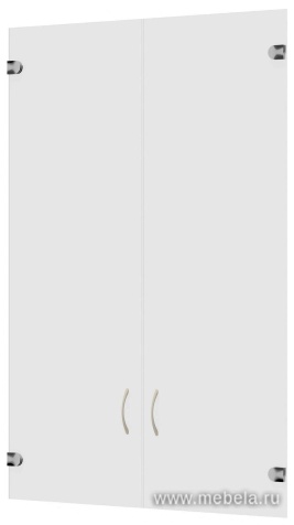 Двери стеклянные, высокие