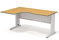 Стол рабочий эргономичный, на металлокаркасе