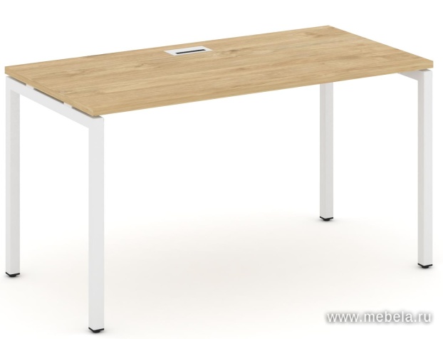 Стол письменный на металлокаркасе на П-образных опорах 40х40