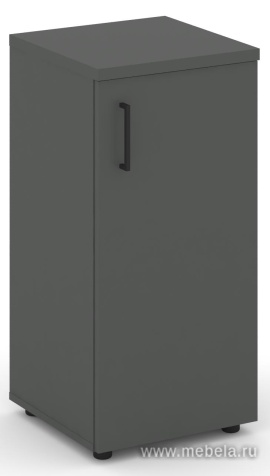 Офисный шкаф низкий узкий левый / правый (1 низкий фасад, задняя стенка ЛДСП)