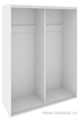 Низкий корпус шкафа-купе + трэк (2-х секционный)